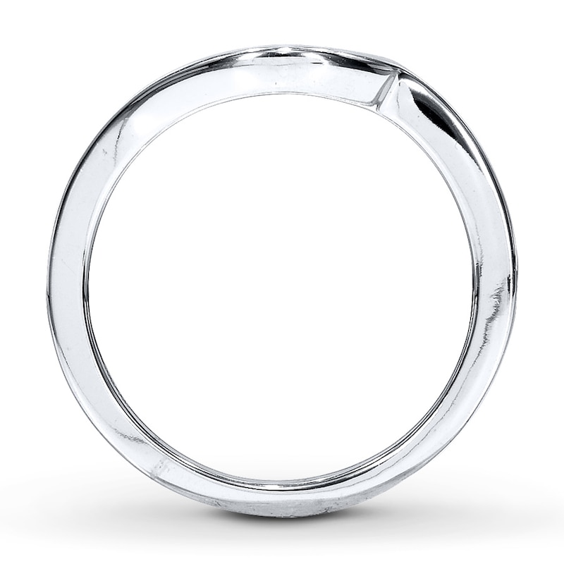 Main Image 2 of Adore Contoured Wedding Band 14K White Gold