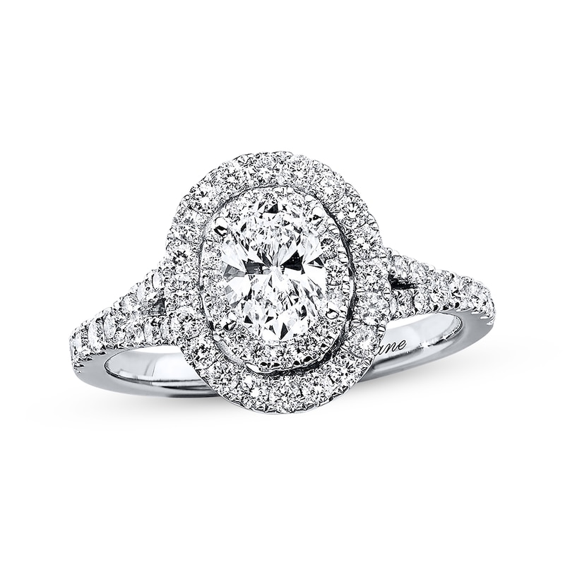 Main Image 1 of Neil Lane Engagement Ring 1 ct tw Diamonds 14K White Gold