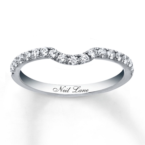 Neil Lane Round Diamond Wedding Band 3/8 ct tw 14K White Gold
