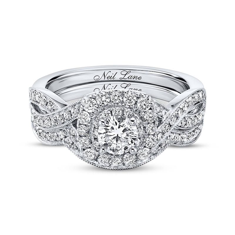 Neil Lane Bridal Set 7/8 ct tw Diamonds 14K White Gold