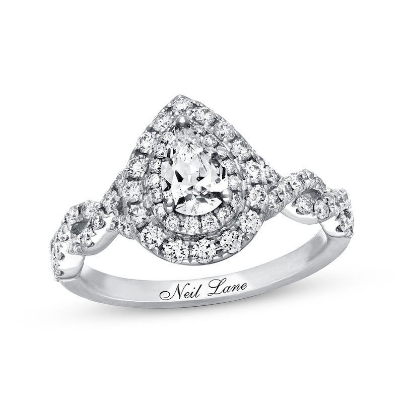 Neil Lane Engagement Ring 1-1/8 ct tw Diamonds 14K White Gold