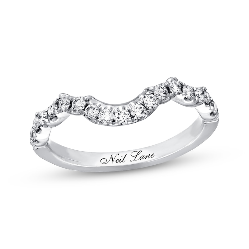 Wedding Ring Band Natural White Sapphire Ring Solid 14K White Gold Ring Half Eternity Ring Match Ring Bridal Band Elegant Band