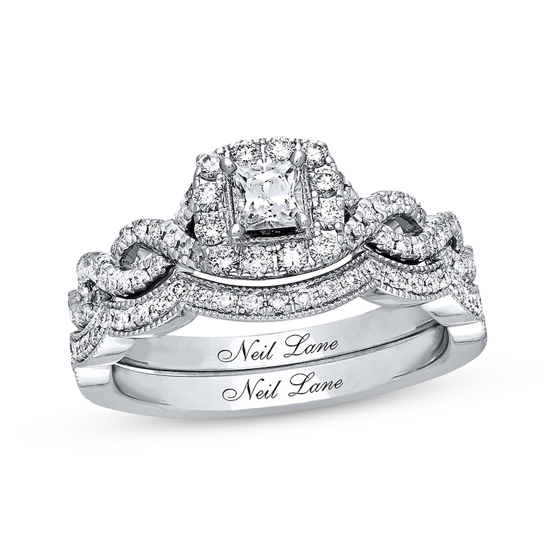 Neil Lane Bridal Set 7/8 ct tw Diamonds 14K White Gold