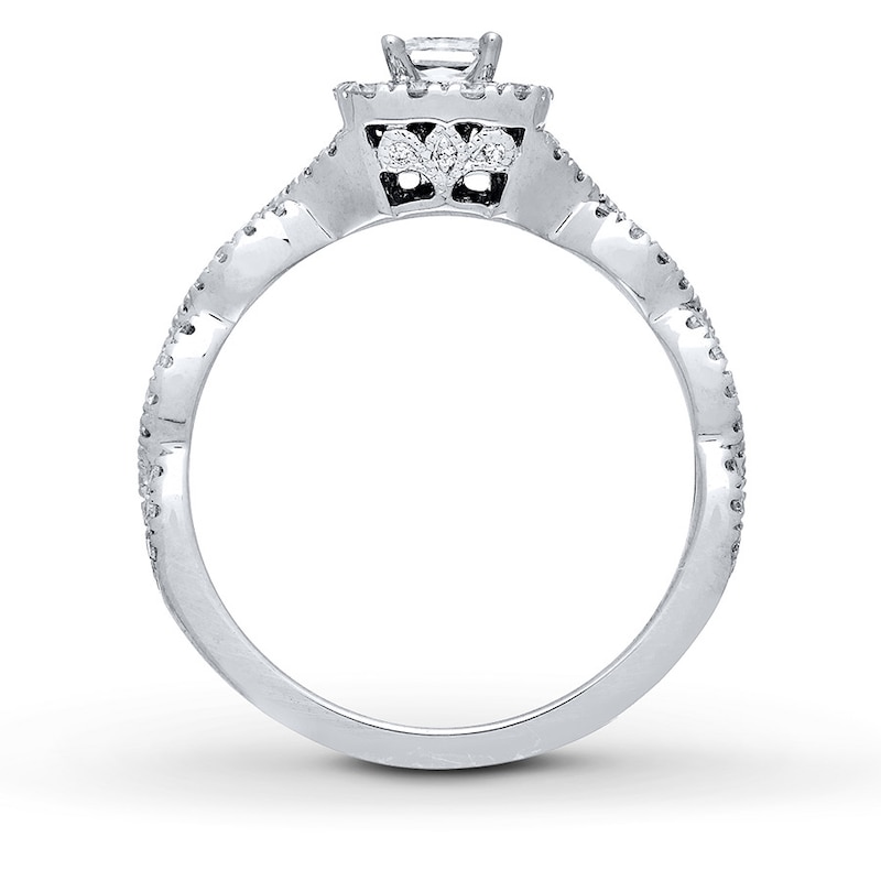 Neil Lane Princess-cut Engagement Ring 5/8 ct tw 14K White Gold