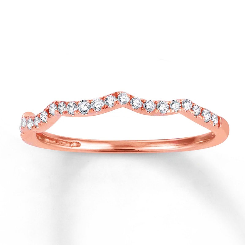 Main Image 1 of Diamond Wedding Band 1/6 ct tw Round-cut 14K Rose Gold