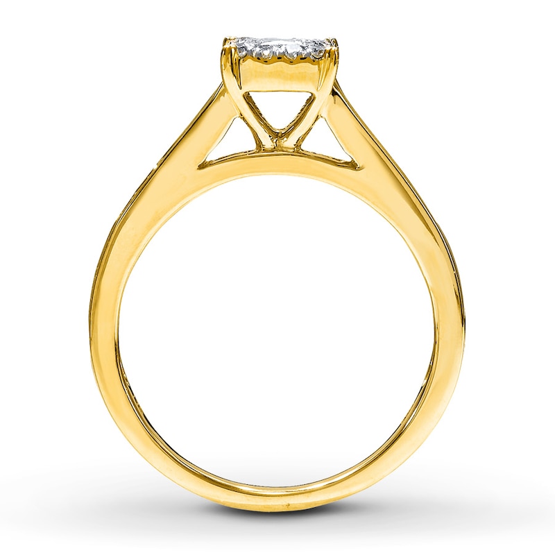 Diamond Engagement Ring 5/8 carat tw 14K Yellow Gold