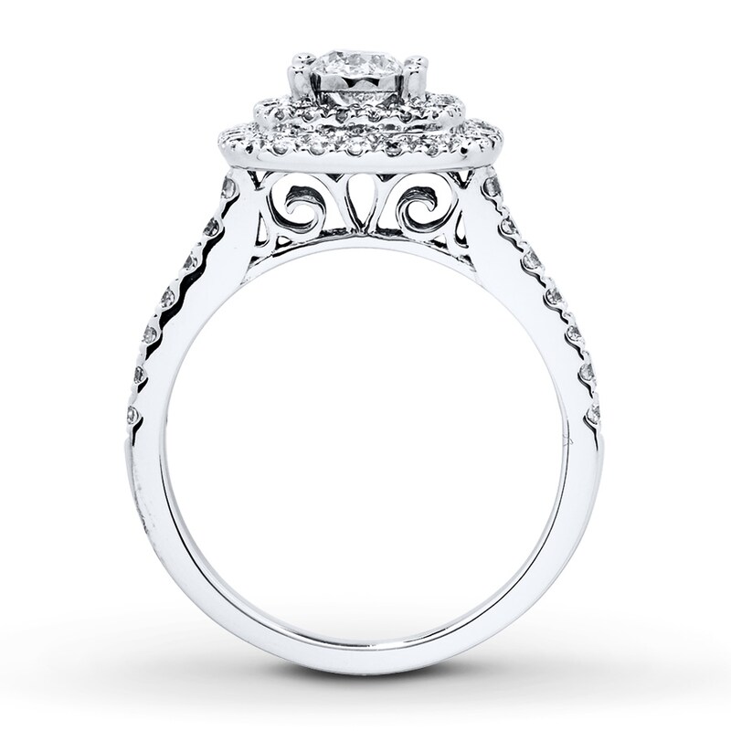 Diamond Engagement Ring 1 ct tw Round-cut 14K White Gold