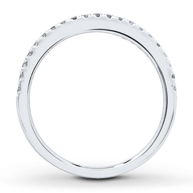 Main Image 2 of Adore Diamond Wedding Band 1/5 ct tw Round-cut 14K White Gold