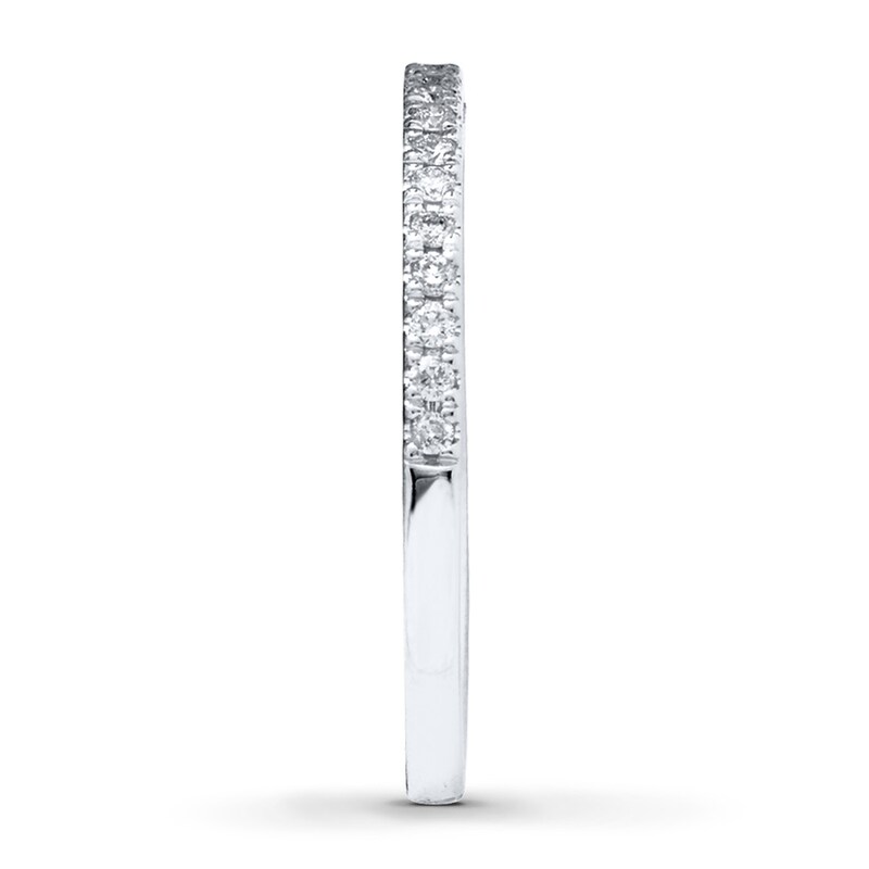 Main Image 3 of Adore Diamond Wedding Band 1/5 ct tw Round-cut 14K White Gold