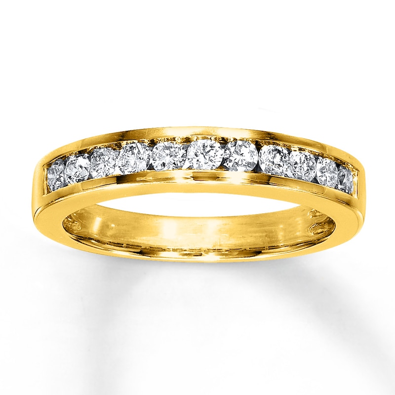 Main Image 1 of Adore Diamond Wedding Band 1/2 ct tw Round-cut 14K Yellow Gold