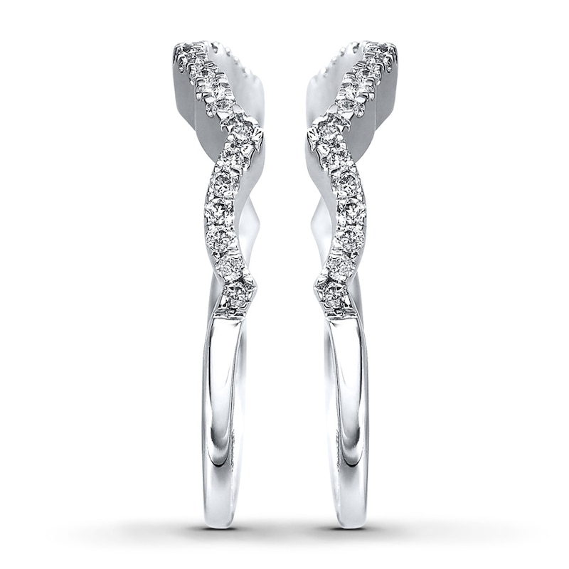 Main Image 3 of Adore Diamond Wedding Bands 1/3 ct tw Round-cut 14K White Gold