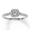 Thumbnail Image 1 of Diamond Engagement Ring 3/8 ct tw Round-cut 10K White Gold