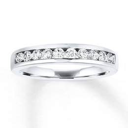 Adore Diamond Wedding Band 1/2 ct tw Round-cut 14K White Gold