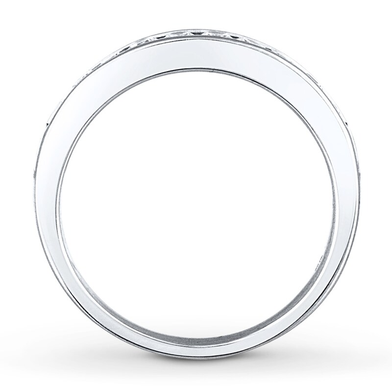 Main Image 2 of Adore Diamond Wedding Band 1/2 ct tw Round-cut 14K White Gold