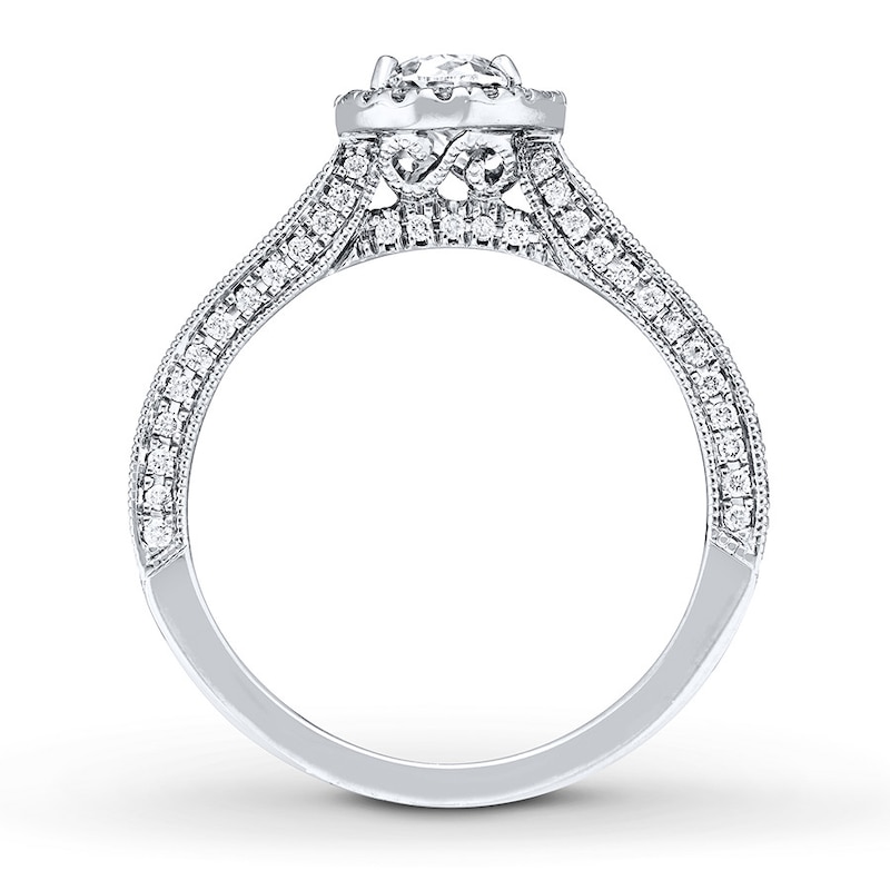 Neil Lane Engagement Ring 1-3/8 ct tw Oval-cut 14K White Gold