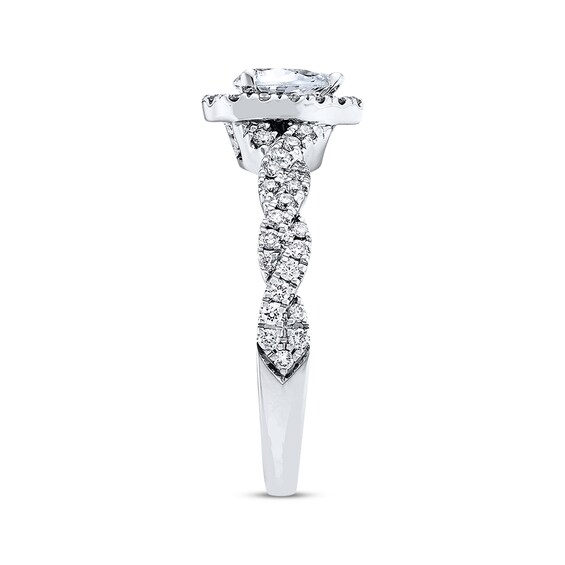 Neil Lane Engagement Ring 3/4 ct tw Diamonds 14K White Gold | Halo ...