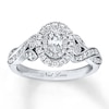 Thumbnail Image 1 of Neil Lane Oval Diamond Engagement Ring 7/8 ct tw 14K White Gold