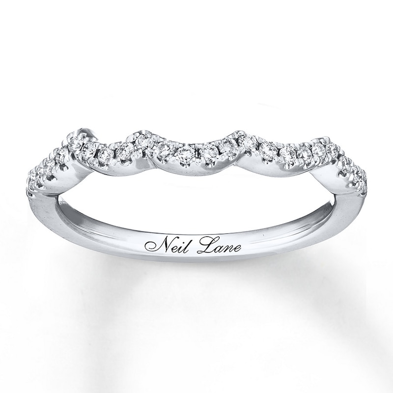 Main Image 1 of Neil Lane Wedding Band 1/6 ct tw Diamonds 14K White Gold