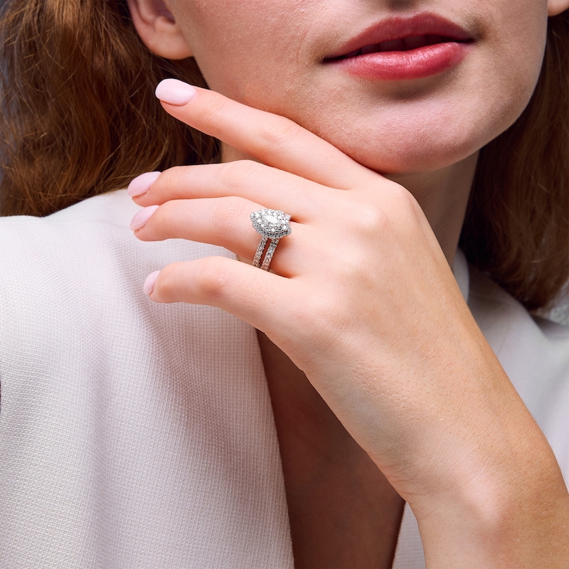 Main Image 4 of Neil Lane Diamond Bridal Set 1-1/2 ct tw Marquise & Round-cut 14K White Gold