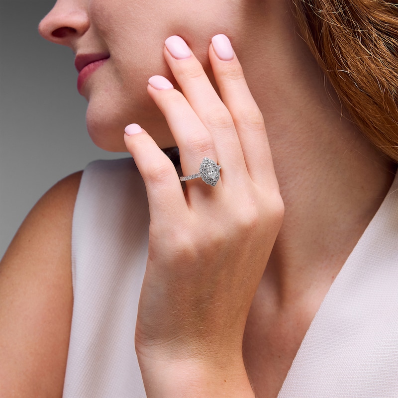 Main Image 4 of Neil Lane Engagement Ring 1-1/8 ct tw Diamonds 14K White Gold