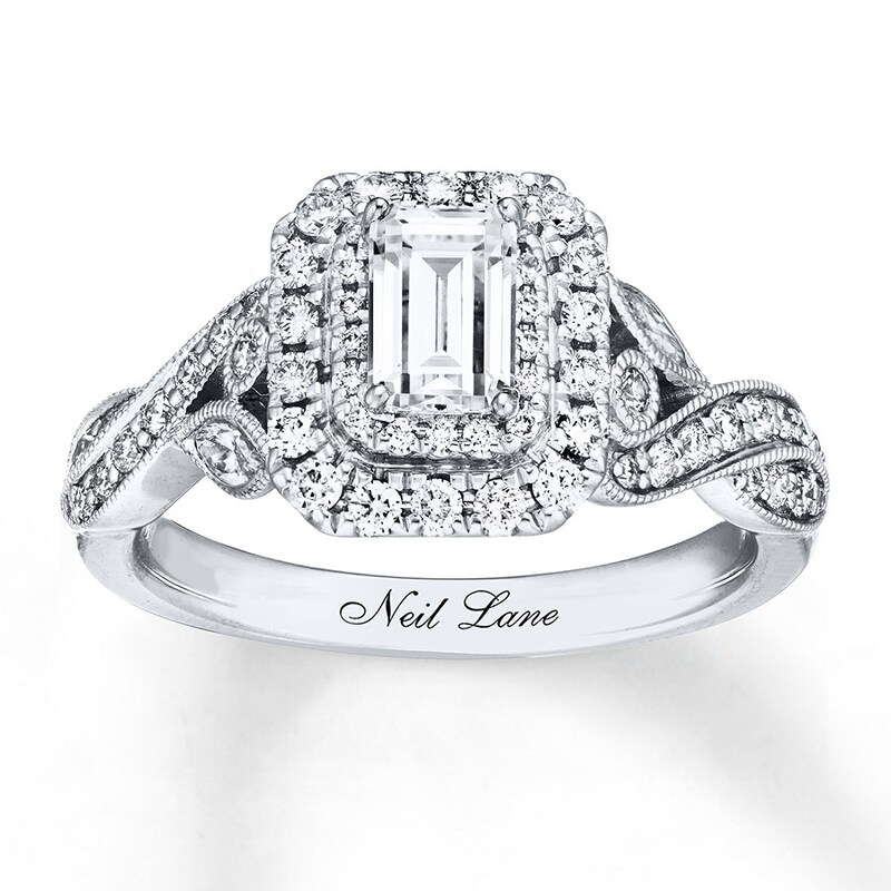 Neil Lane Engagement Ring 1 Ct Tw Diamonds 14k White Gold Kay Outlet