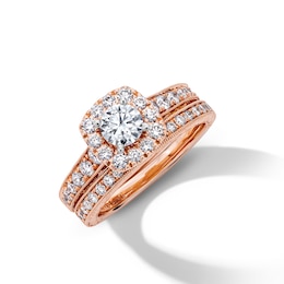 Neil Lane Bridal Set 1-1/8 ct tw Diamonds 14K Rose Gold