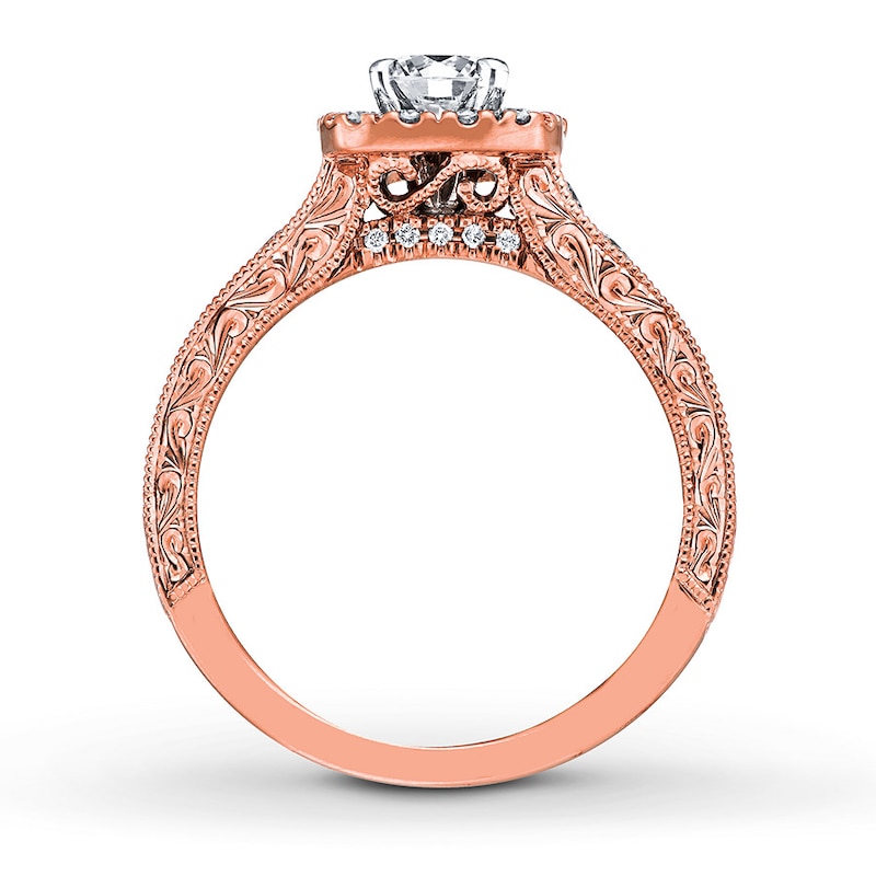 Main Image 2 of Neil Lane Round Diamond Engagement Ring 7/8 ct tw 14K Rose Gold