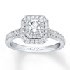 Thumbnail Image 0 of Neil Lane Radiant-cut Diamond Engagement Ring 7/8 ct tw 14K White Gold