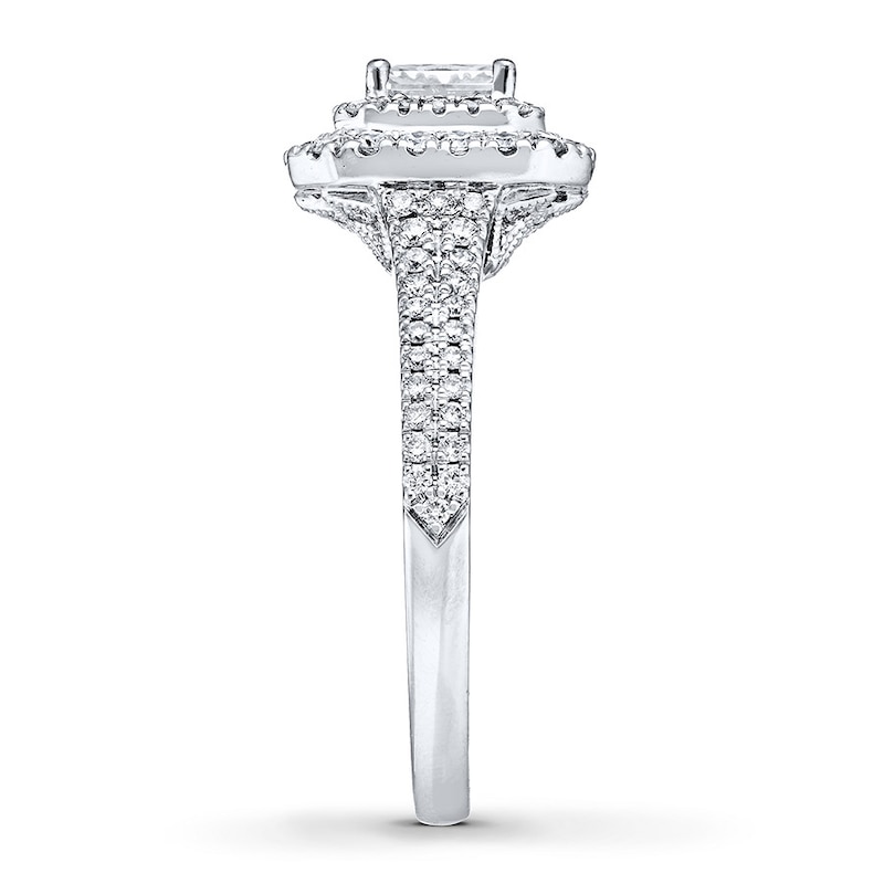 Main Image 3 of Neil Lane Radiant-cut Diamond Engagement Ring 7/8 ct tw 14K White Gold