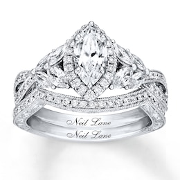 Neil Lane Bridal Set 1-1/2 ct tw Diamonds 14K White Gold