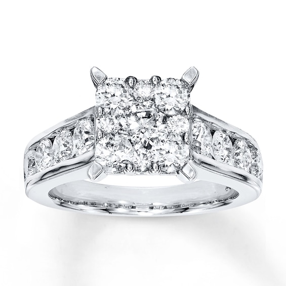 Adore Diamond Engagement Ring 2 ct tw Round-cut 14K White Gold