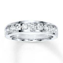 Adore Diamond Wedding Band 7/8 ct tw Round-cut 14K White Gold