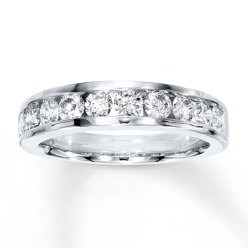 Main Image 1 of Adore Diamond Wedding Band 7/8 ct tw Round-cut 14K White Gold