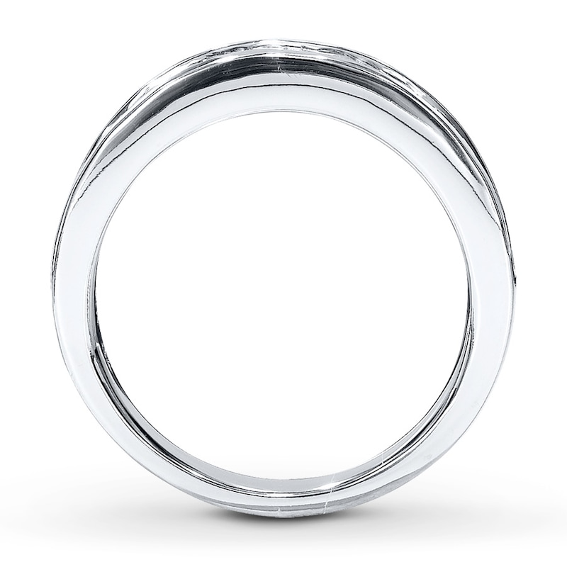 Main Image 2 of Adore Diamond Wedding Band 7/8 ct tw Round-cut 14K White Gold