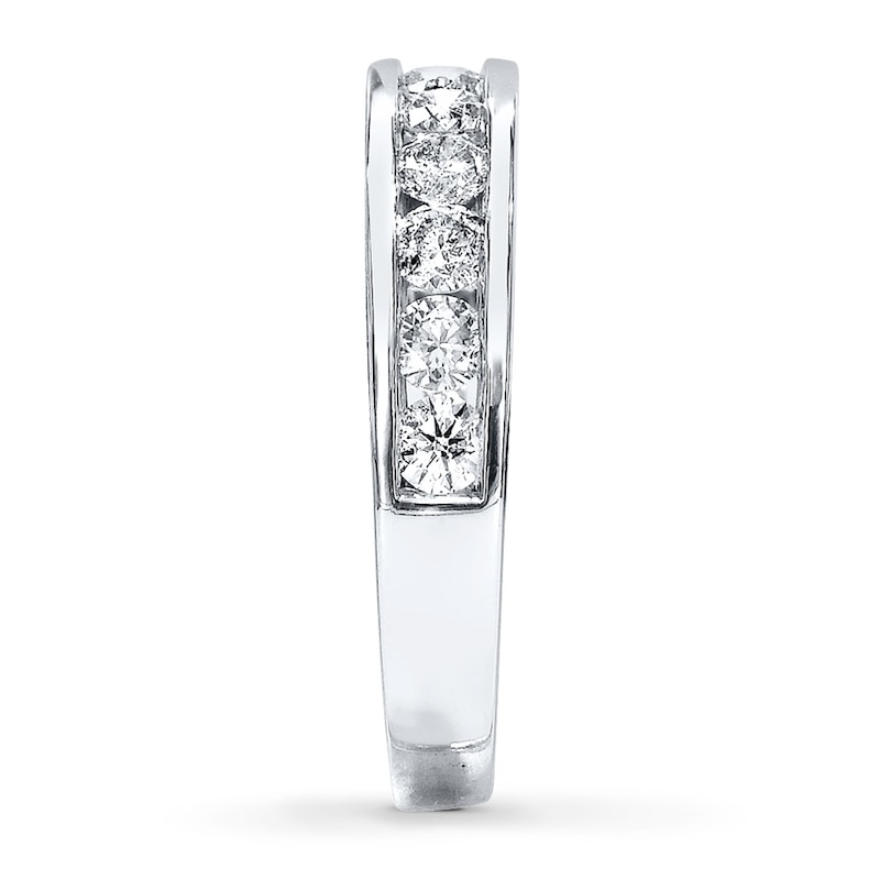 Main Image 3 of Adore Diamond Wedding Band 7/8 ct tw Round-cut 14K White Gold