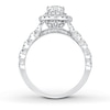 Neil Lane Diamond Engagement Ring 3/4 ct tw Heart & Round-cut 14K White Gold