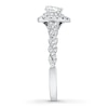 Neil Lane Diamond Engagement Ring 3/4 ct tw Heart & Round-cut 14K White Gold