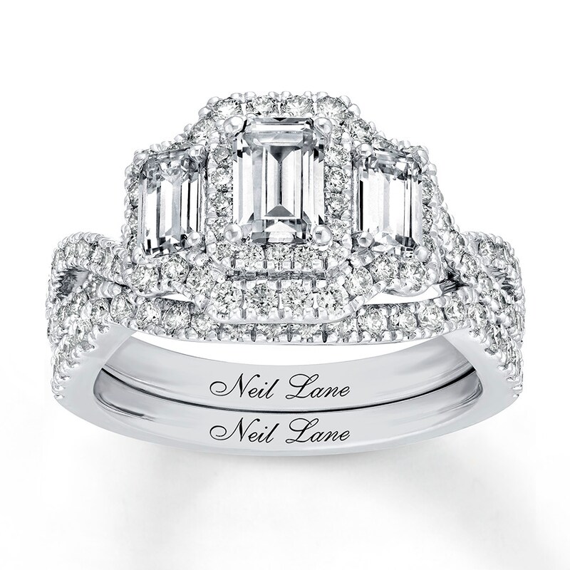 Neil Lane Diamond Bridal Set 1-3/4 ct tw 14K White Gold