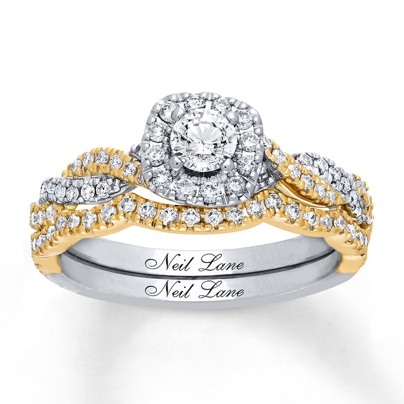 Main Image 1 of Neil Lane Bridal Set 3/4 ct tw Diamonds 14K Two-Tone Gold