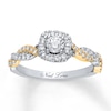 Thumbnail Image 2 of Neil Lane Engagement Ring 1/2 ct tw Diamonds 14K Two-Tone Gold