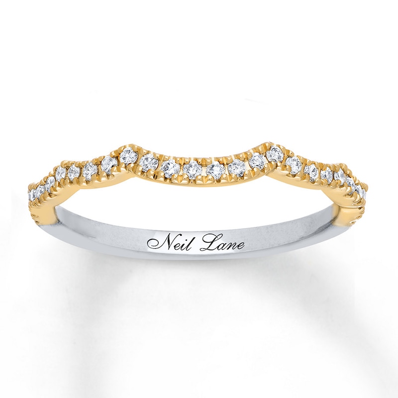 Main Image 1 of Neil Lane Wedding Band 1/5 ct tw Diamonds 14K Two-Tone Gold