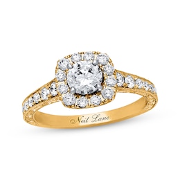 Neil Lane Engagement Ring 1-1/6 ct tw Diamonds 14K Yellow Gold