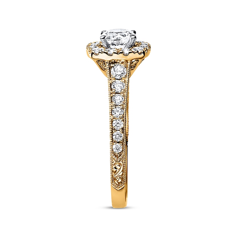 Main Image 2 of Neil Lane Engagement Ring 1-1/6 ct tw Diamonds 14K Yellow Gold