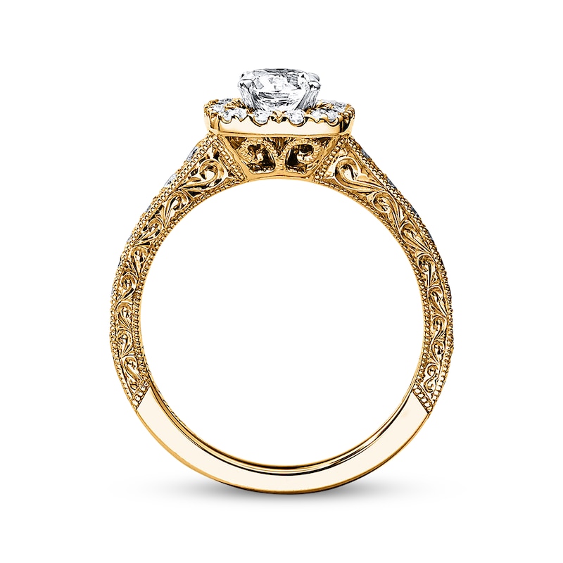 Main Image 3 of Neil Lane Engagement Ring 1-1/6 ct tw Diamonds 14K Yellow Gold