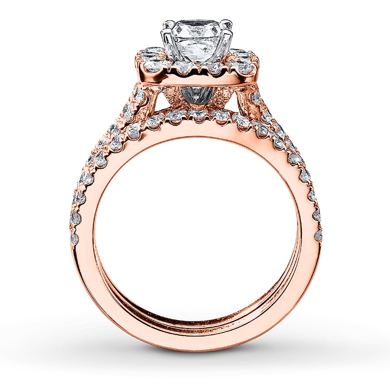 Main Image 2 of Neil Lane Bridal Set 2-1/2 ct tw Diamonds 14K Rose Gold