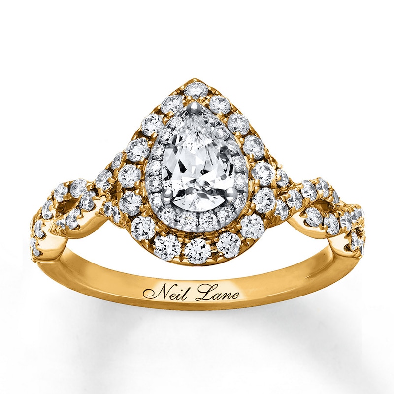 Main Image 1 of Neil Lane Diamond Engagement Ring 1-1/8 ct tw 14K Two-Tone Gold