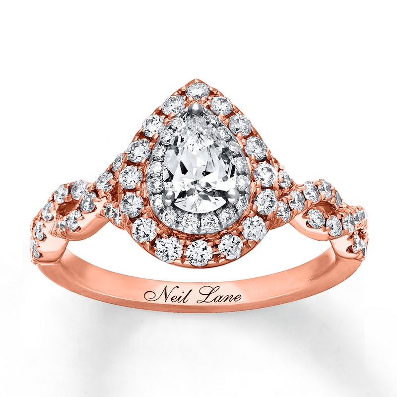 Main Image 2 of Neil Lane Diamond Engagement Ring 1-1/8 ct tw 14K Two-Tone Gold