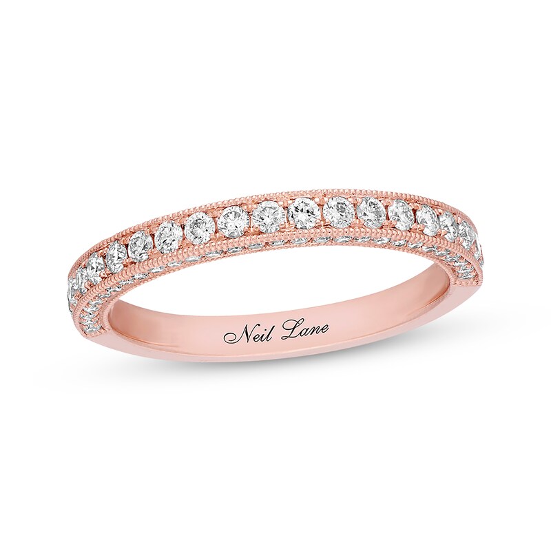 Neil Lane Diamond Wedding Band 1/2 ct tw 14K Rose Gold