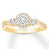 Thumbnail Image 0 of Diamond Engagement Ring 3/8 ct tw Round-cut 10K Two-Tone Gold
