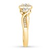 Thumbnail Image 2 of Diamond Engagement Ring 3/8 ct tw Round-cut 10K Two-Tone Gold